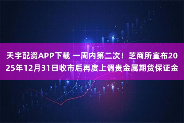 天宇配资APP下载 一周内第二次！芝商所宣布2025年12月31日收市后再度上调贵金属期货保证金