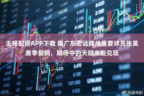 无锡配资APP下载 曝广东宏远锋线重要球员张昊赛季报销，期待中的天赋未能兑现